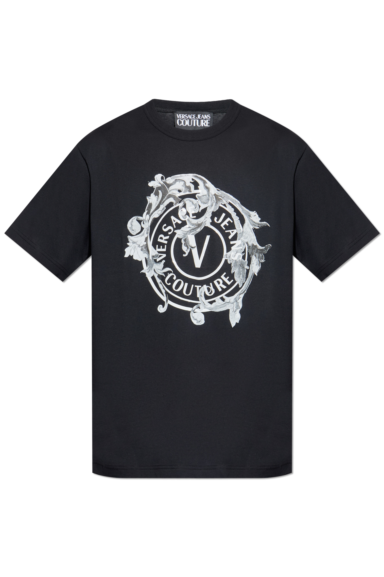 Black T-shirt with print Versace Jeans Couture - Vitkac AS